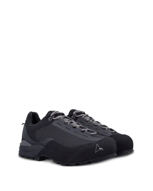 Roa Black Dotted Logo Sneakers for men