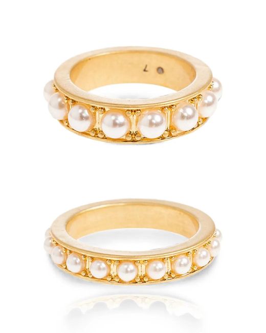 AllSaints Metallic Nellie Ring Set