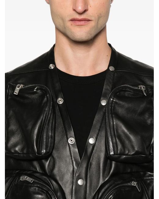 Vests Rick Owens de hombre de color Black