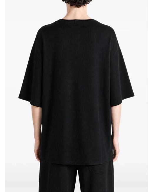 Rick Owens Black Brad Oversized Crew-Neck T-Shirt for men