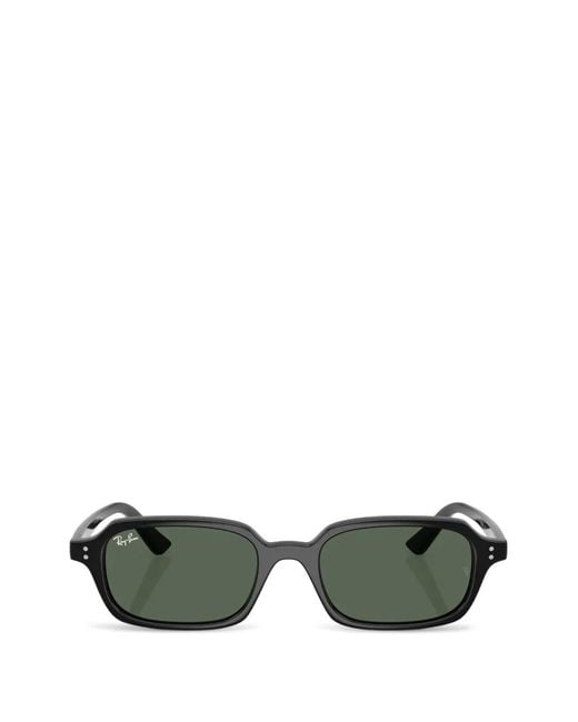Ray-Ban Green Lunettes De Soleil Zuri À Monture Rectangulaire