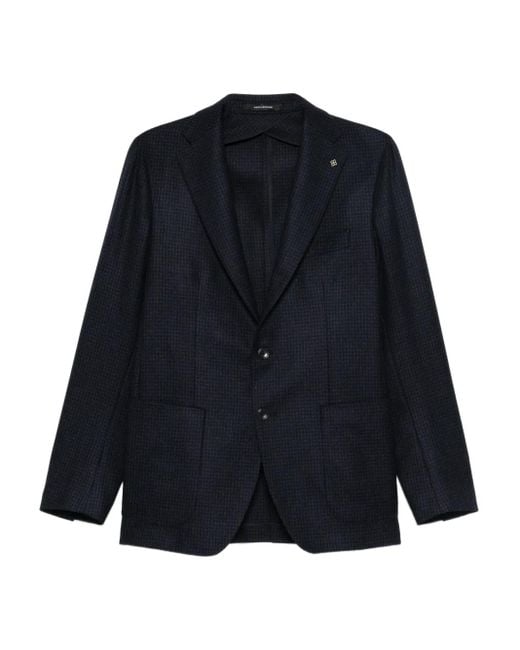 Tagliatore Jacke Mit Hahnentrittmuster in Blue für Herren