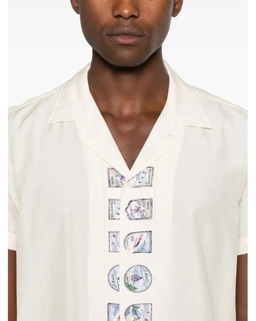 Bode White Ski Season Shirt for men
