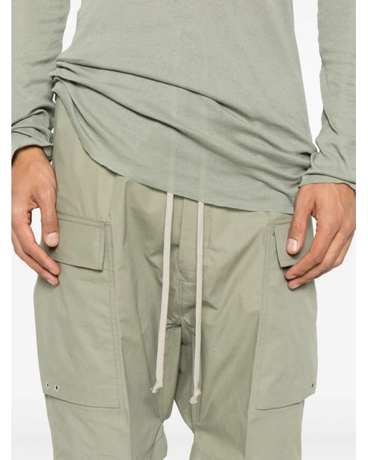 Rick Owens Green Pods Cargo Shorts for men