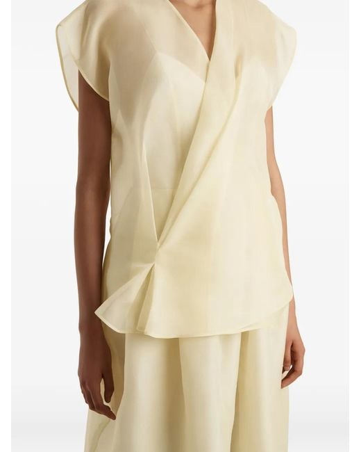 Khaite White Mer Top