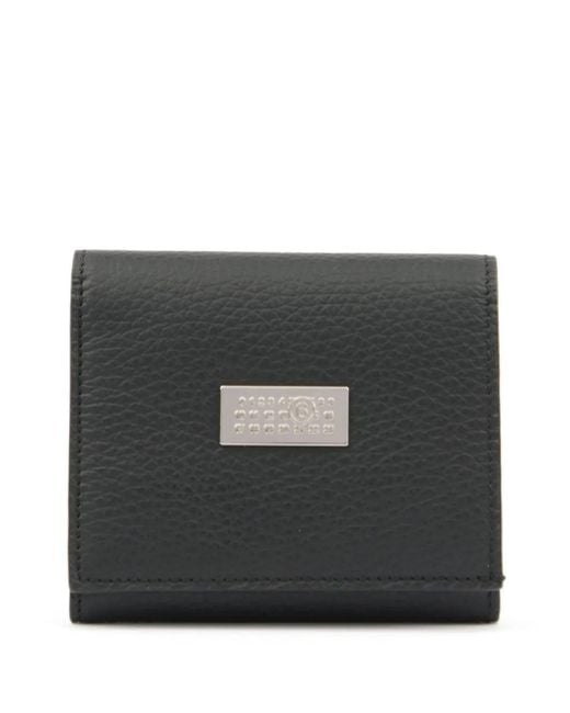 MM6 by Maison Martin Margiela Black Numeric Portemonnaie Mit Klappe