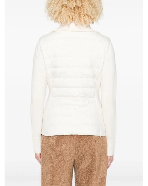 Moncler キルティング ニットジャケット Natural