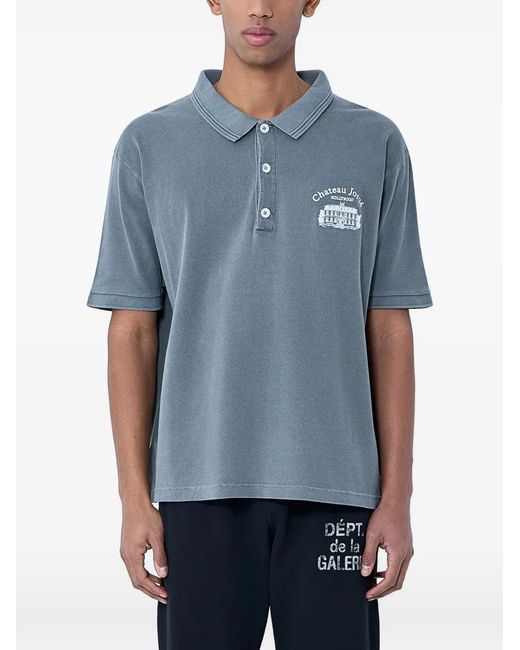 GALLERY DEPT. Blue Preamo Short-Sleeve Polo Shirt