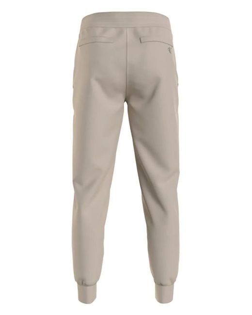Calvin Klein Gray Logo Drawstring Track Pants for men