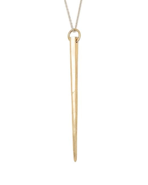 Parts Of 4 White Giant Spike Necklace