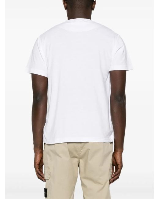Stone Island White T-Shirts And Polos for men