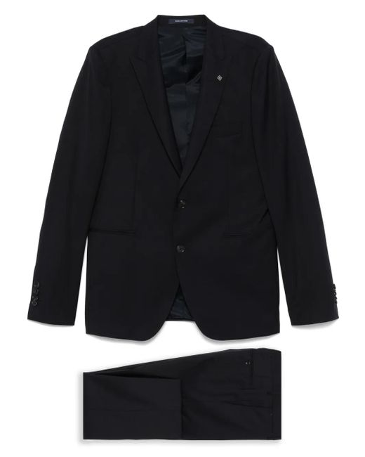 Tagliatore Black Single-Breasted Suit for men