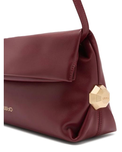 Liu Jo Purple Better Folded Stud Shoulder Bag