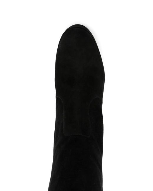 Gianvito Rossi Black Platform Leather Boots