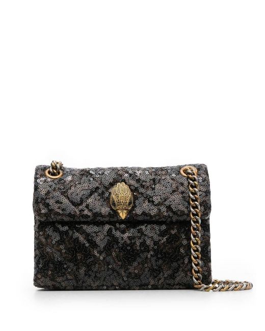 Kurt Geiger Kensington Sequinembellished Shoulder Bag in Brown (Black