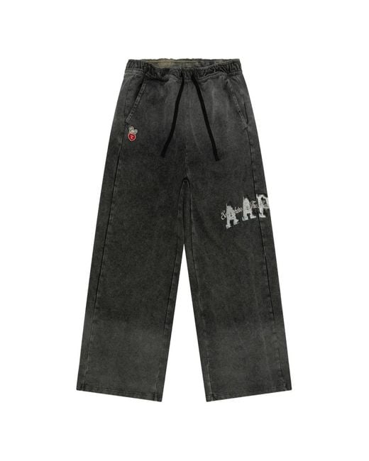 Aape By A Bathing Ape Gray Patch Trousers