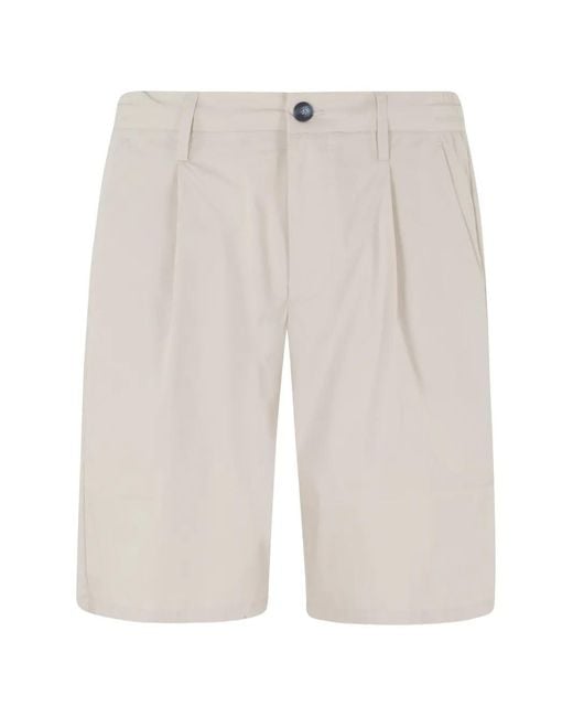Re-hash White Elasticated-Waist Tailored Shorts for men