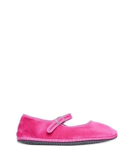 DROGHERIA CRIVELLINI Pink Le Papusse Mary Jane Ballet Flats