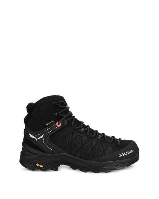 Salewa Black Mid-Cut Boots