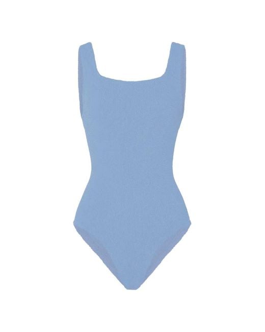 Hunza G Blue Coverage Swimsuit