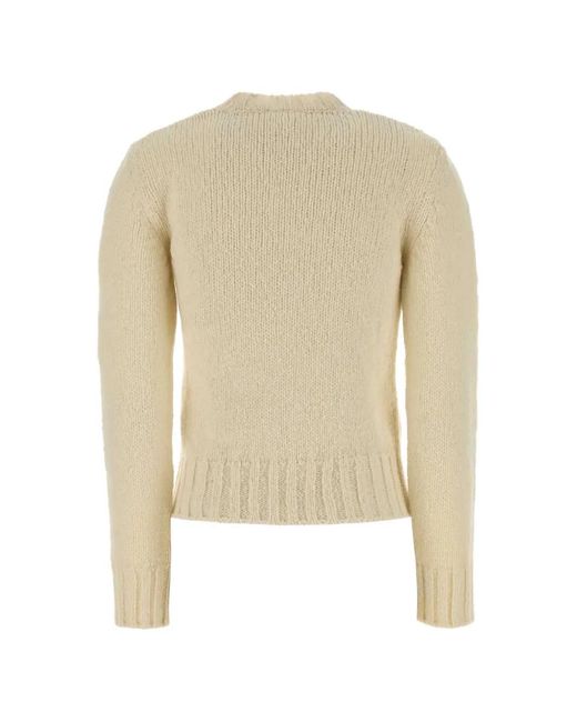 A.P.C. White Ribbed-Hem Sweater