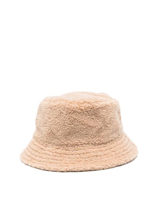 Moschino Natural Textured Bucket Hat