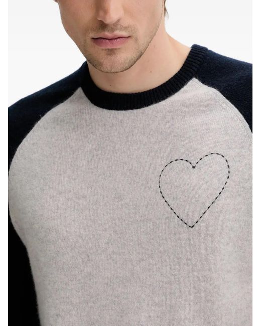 Pull À Appliqué Cœur From Future pour homme en coloris Gray