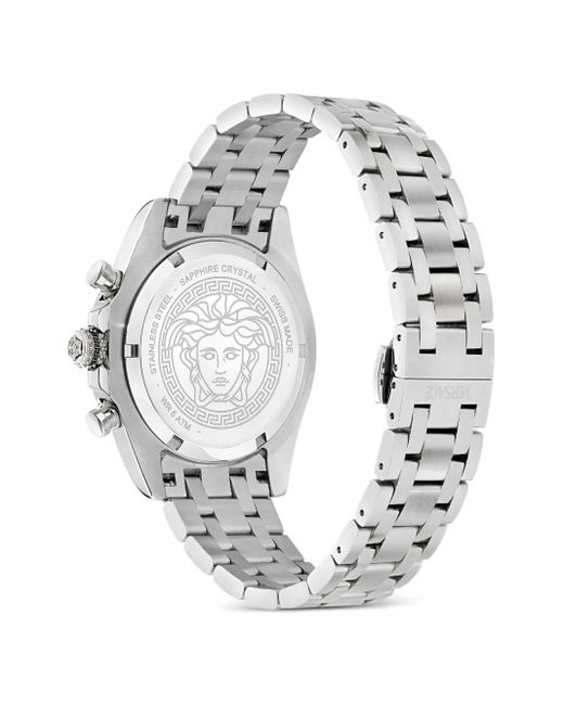 Hellenyium Chrono 43Mm di Versace in Blue da Uomo