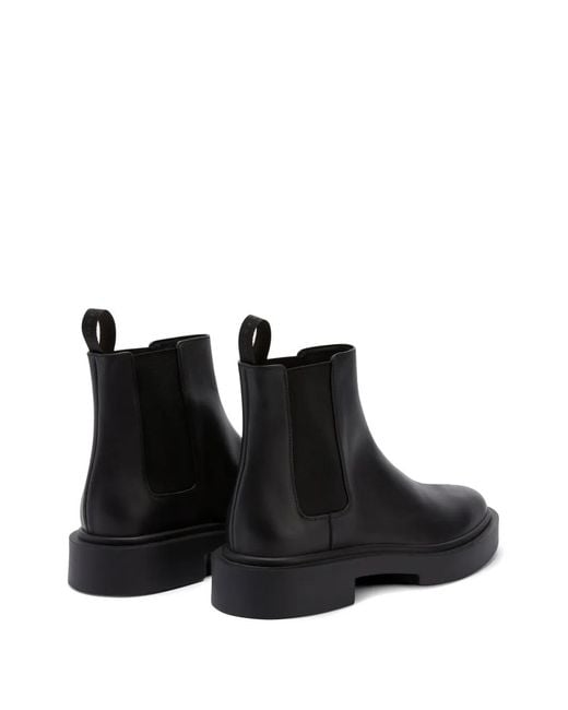 Giuseppe Zanotti Black Jeremiah Elastic Leather Boots for men