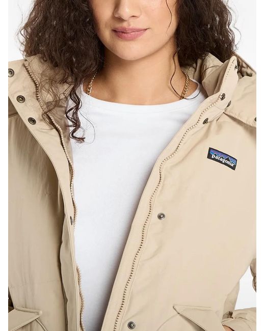 Patagonia Natural Padded-Design Hooded Jacket