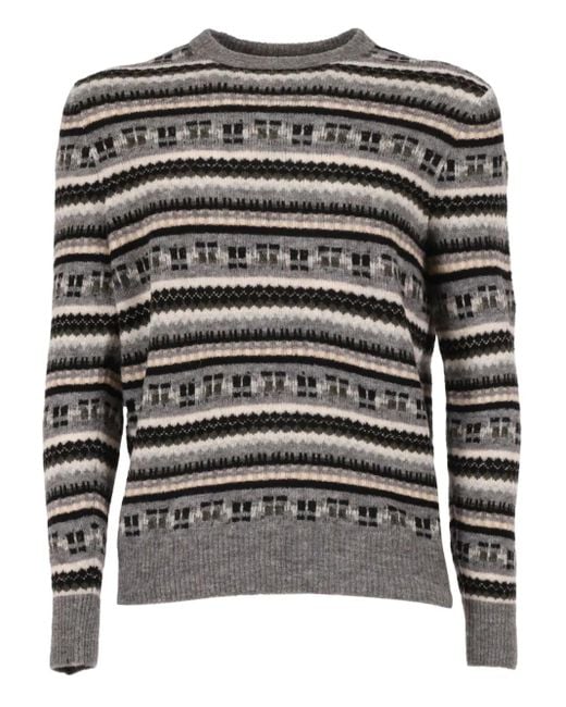 Ballantyne Black Round-Neck Sweater for men