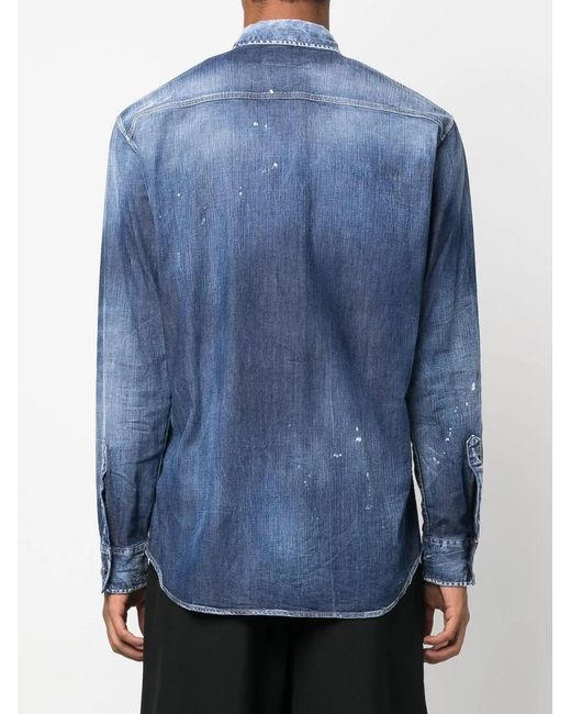 DSquared² Blue Denim Shirt for men