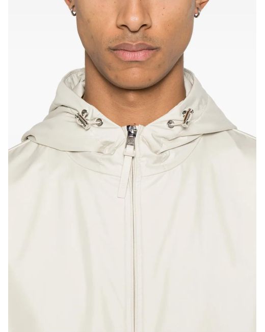 Giacca Domene Con Cappuccio di Moncler in White da Uomo