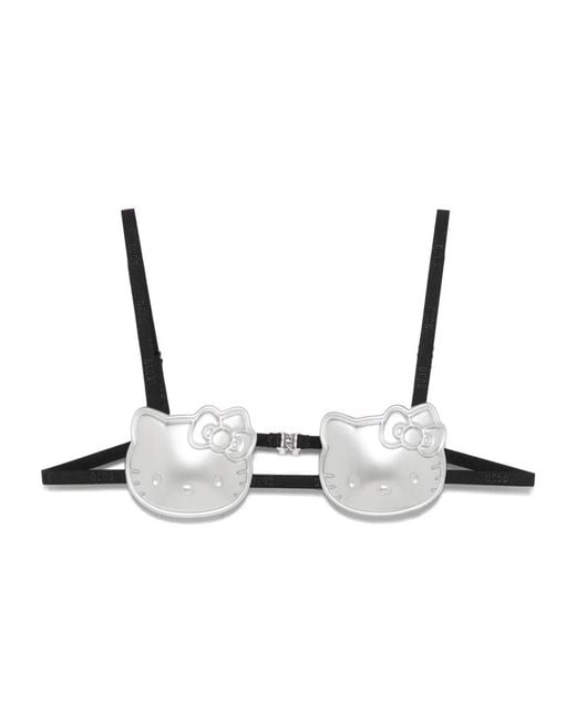 Gcds Metallic Hello Kitty Bold Bra Top