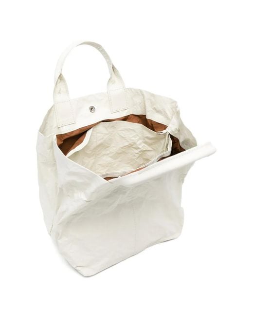Zilla White Sac À Main À Effet Froissé