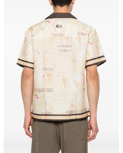 CHE Natural Monte Cristo Short-Sleeves Shirt for men