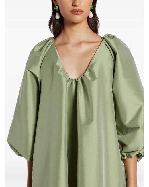BERNADETTE Green Kleid Mit Weiten Ärmeln