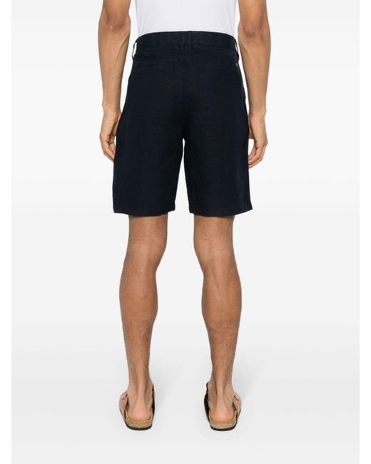 NN07 Blue Crown 1196 Mid-rise Linen Shorts for men