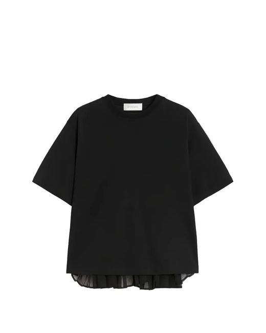 Sportmax Black Cotton T-Shirt