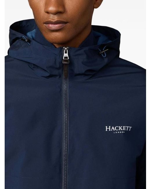 Hackett Blue Heritage Zip-Fastening Hooded for men
