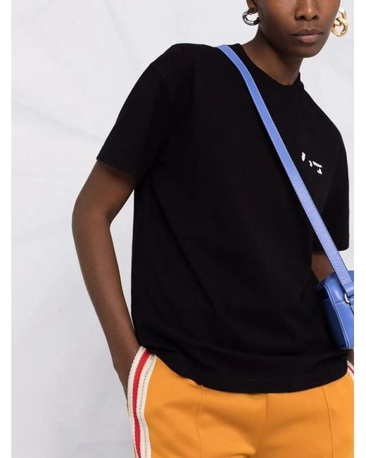 Off-White c/o Virgil Abloh Black Logo-Print T-Shirt