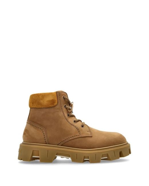 Moncler Brown Peak City Ankle Boots for men