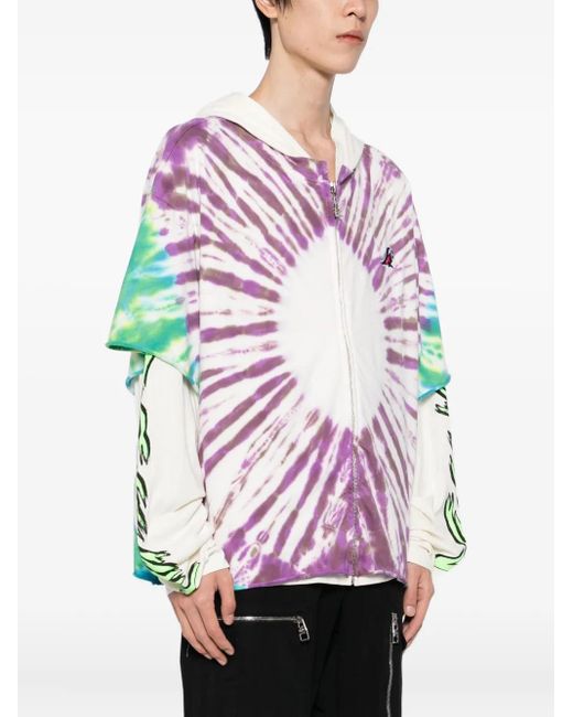 HELLSTAR Pink Tie-Dye Hoodie for men