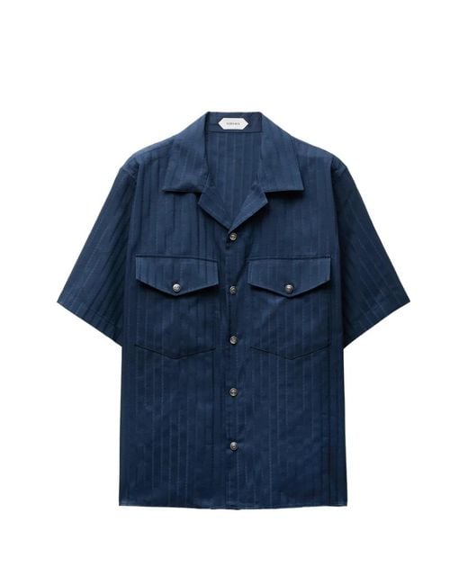 Camicia di Versace in Blue da Uomo