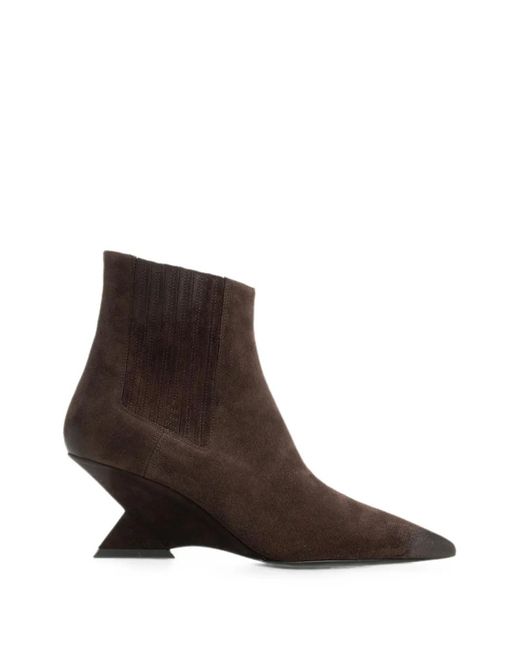 The Attico Brown 'Cheope' Ankle Boot