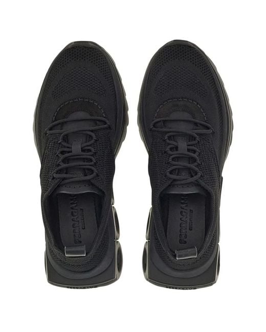 Ferragamo Black Herren Running Sneaker