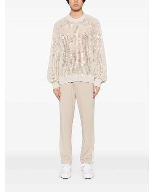 Represent Natural Open Gauge Knit Jumper for men