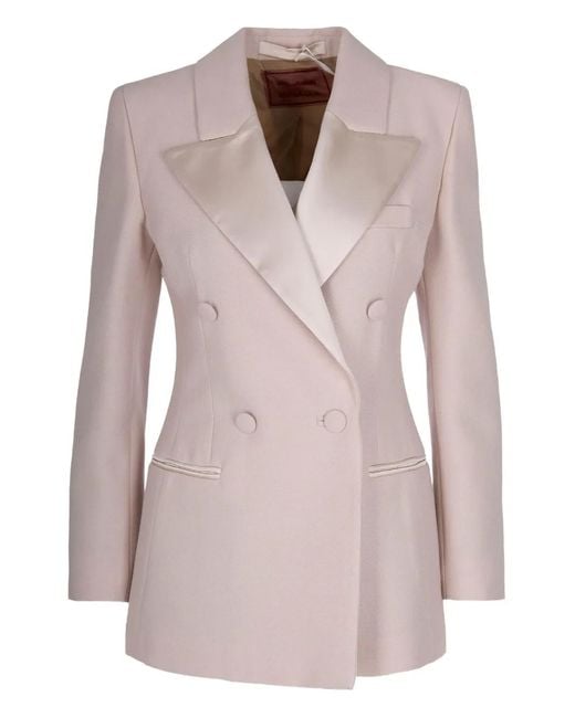 Chaqueta Con Doble Botonadura Marella de color Pink