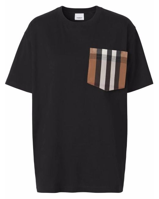 Burberry Black T-shirts And Polos