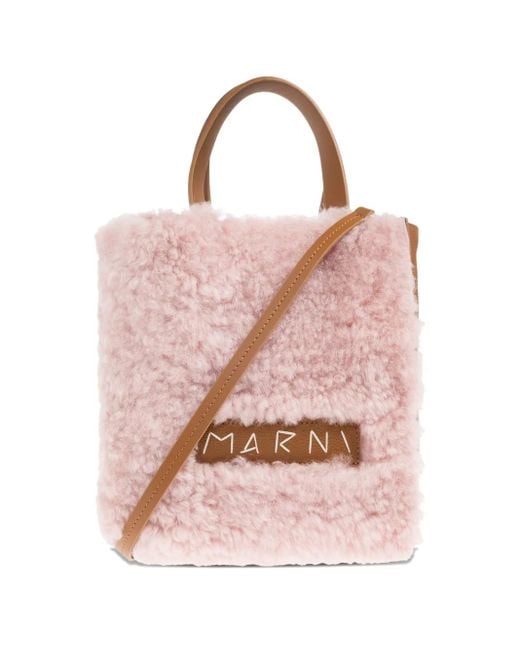 Marni シアリング ハンドバッグ Pink